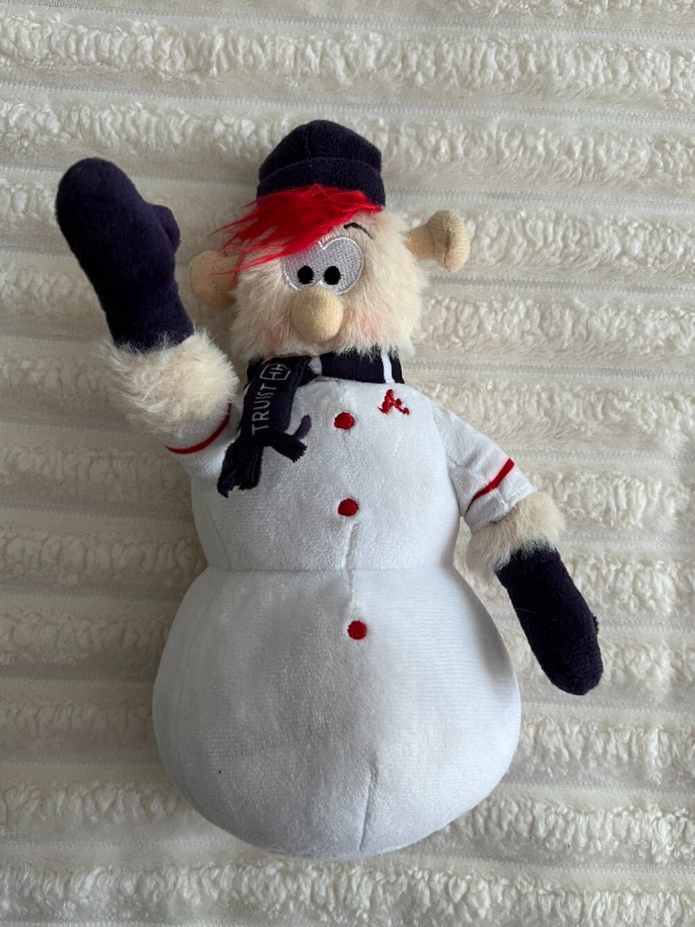 MLB ATLANTA BRAVES BLOOPER #00 SNOWMAN PLUSH-9"-EUC!